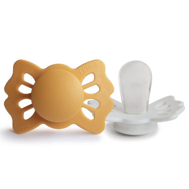 FRIGG Lucky Silicone Pacifier, Honey/Cream